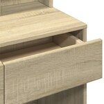 vidaXL Coiffeuse avec miroir chêne sonoma 80x41x144 5 cm