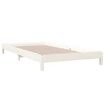 vidaXL Lit empilable sans matelas blanc 100x200 cm bois de pin massif