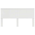 vidaXL Tête de lit avec tête de lit Blanc 180 cm Bois d'ingénierie