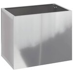 vidaXL Cache-pot de jardin Argent 50 x 32 x 40 cm Acier galvanisé