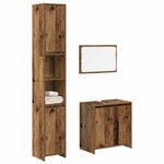 vidaXL Ensemble de meubles salle de bain 3 Pièces bois d'ingénierie