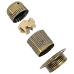 vidaXL Douilles de lampe 2 Pièces bronze E27