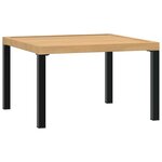 vidaXL Salon de jardin 2 Pièces avec coussins noir aluminium
