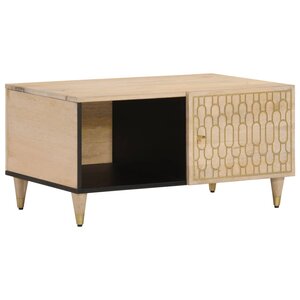 vidaXL Table basse 80x50x40 cm bois de manguier massif