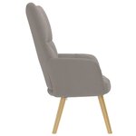 vidaXL Chaise de relaxation Taupe Tissu