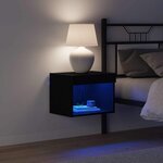 vidaXL Ensemble meuble TV avec LED 2 Pièces Chêne noir 40 x 30 x 30 cm