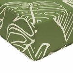 vidaXL Coussin de canapé d'extérieur 3 Pièces Modèle feuille Polyester