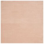 vidaXL Tapis HUARTE à poils courts doux lavable rouge clair 160x160 cm