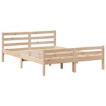vidaXL Cadre de lit avec tête de lit 150x200 cm bois de pin massif