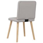 vidaXL Chaises à manger lot de 4 gris nuage tissu
