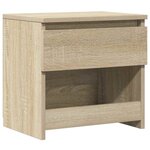 vidaXL Table de chevet Chêne sonoma 40x30x39 cm Aggloméré
