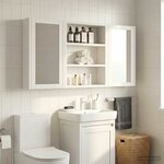 vidaXL Armoire murale de salle de bain Blanc 40 x 10 x 50 cm