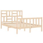 vidaXL Cadre de lit sans matelas bois de pin massif