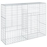 vidaXL Panier gabion avec couvercle 200x50x150 cm fer galvanisé