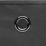 vidaXL Boîtes de rangement avec couvercle 10 Pièces Gris 32x32x32cm Tissu