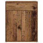 vidaXL Buffet vieux bois 60x30x75 cm bois d'ingénierie