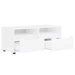 vidaXL Meuble TV VISNES blanc 100x40x38 cm bois d'ingénierie