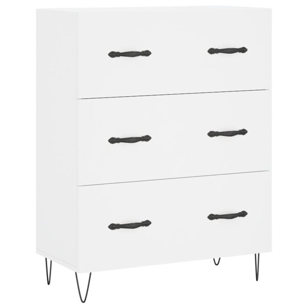 vidaXL Buffet blanc 69 5x34x90 cm bois d'ingénierie