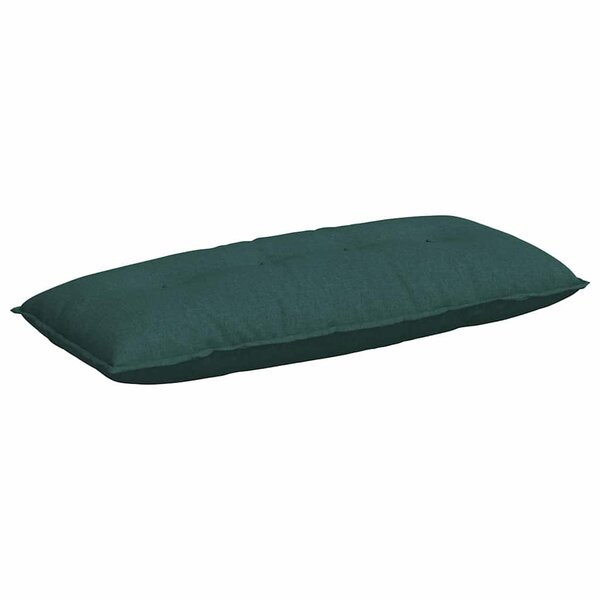 vidaXL Coussin de Dos Vert foncé 120 x 19 x 50 cm tissu