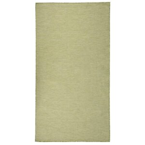 vidaXL Tapis à tissage plat d'extérieur 80x150 cm Vert