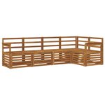 vidaXL Ensemble de canapés d'extérieur 5 pc Naturel Polyester