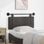 vidaXL Tête de lit suspendue Noir PU antique