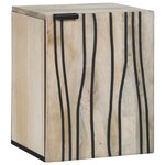 vidaXL Armoire d'évier avec étagère avec stockage avec porte Marron 38 x 33.5 x 48 cm