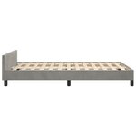 vidaXL Cadre de lit sans matelas gris clair 120x200 cm velours