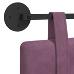 vidaXL Tête de lit suspendue Pourpre Velours