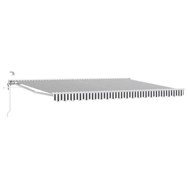 vidaXL Auvent rétractable électrique Anthracite et blanc 4 5 × 3 5 m