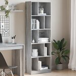 vidaXL Bibliothèque sonoma gris 57x28 5x174 cm bois d'ingénierie