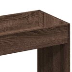 vidaXL Buffet haut chêne marron 92x33x100 cm bois d'ingénierie