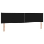 vidaXL Tête de lit avec des lumières à LED Réglable Gris 200 cm tissu