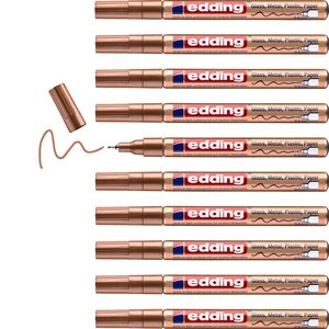 Marqueur Peinture Brillante 780 Cuivre Pointe Fine 0 8 mm x 10 EDDING