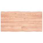 vidaXL Dessus de table bois massif traité bordure assortie