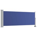 vidaXL Auvent latéral rétractable de patio 100x300 cm Bleu