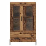 vidaXL Haut Armoire avec tiroir Corona Bois Ancien 69 5 x 31 x 115 cm