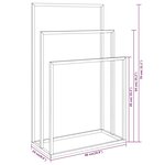 vidaXL Porte-serviettes sur pied Noir 48x24x79 cm Fer