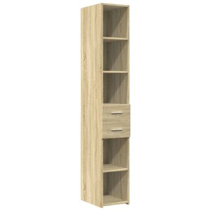 vidaXL Buffet haut chêne sonoma 30x42 5x185 cm bois d'ingénierie