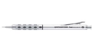 Portemines GRAPHGEAR 1000 Métal 0 5 mm Argent/Noir PENTEL