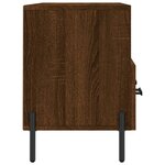 vidaXL Meuble TV chêne marron 102x36x50 cm bois d'ingénierie