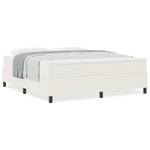 vidaXL lit box spring avec Matelas Crème Super King Tissu Corde