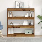 vidaXL Bibliothèque Bois ancien 100 x 30 x 103 cm Bois d'ingénierie