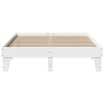 vidaXL Cadre de lit sans matelas blanc 150x200 cm bois de pin massif