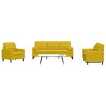 vidaXL Ensemble de canapés 3 Pièces avec coussins et traversins velours