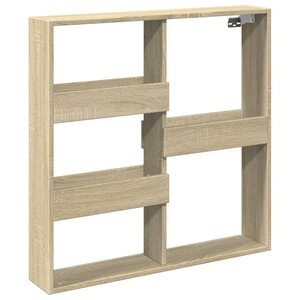 vidaXL Armoire murale chêne sonoma 80x15x80 cm bois d'ingénierie