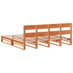 vidaXL Cadre de lit sans matelas cire marron 180x200cm bois pin massif