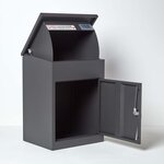 Boîte à colis moyenne 1 porte Gris foncé à accès frontal Acier galvanisé SMART PARCEL BOX™