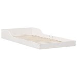 vidaXL Cadre de lit Blanc 90 x 190 cm Bois massif en pin