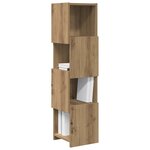 vidaXL Meuble d'angle Blanc 25 5x25x102cm Bois d'ingénierie
